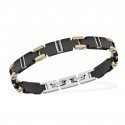 Tonino Lamborghini - Bracciale Uomo - Acciaio - Dettagli Dorati