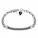 Tonino Lamborghini - Bracciale Tennis Uomo - Acciaio - Cristalli Neri