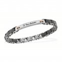Tonino Lamborghini - Bracciale Uomo - Acciaio - Dettagli Neri