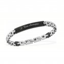 Tonino Lamborghini - Bracciale Uomo - Acciaio - Dettagli Neri