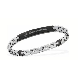 Tonino Lamborghini - Bracciale Uomo - Acciaio - Dettagli Neri