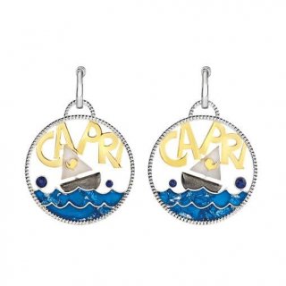 Chantecler - Orecchini Logo Moonlight - Argento - Resina