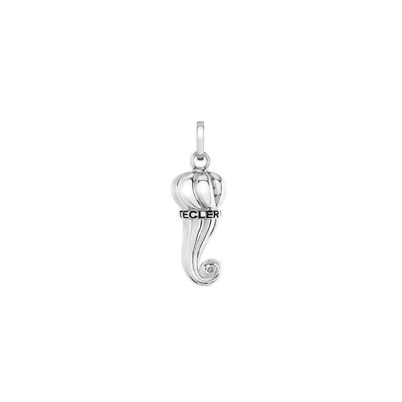Chantecler - Ciondolo Et Voilà Corno - Argento - Diamante