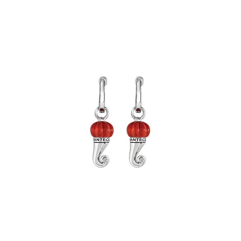 Chantecler - Orecchini Et Voilà Corni - Argento - Diamante