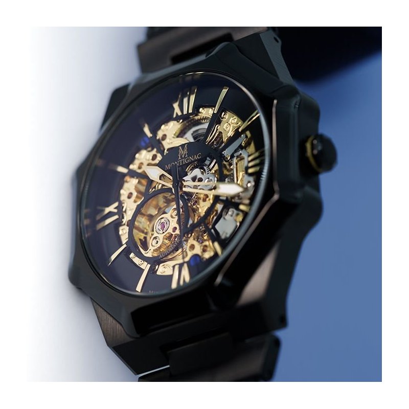 Montignac - Mow808 Automatico - Acciaio Nero - Cassa 44Mm