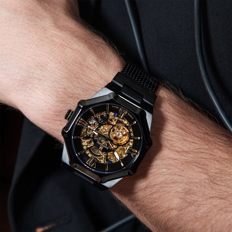 Montignac - Mow808 Automatico - Acciaio Nero - Cassa 44Mm