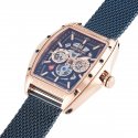 Montignac - Mow701 Uomo - Cassa Oro Rosa - Quadrante Blu