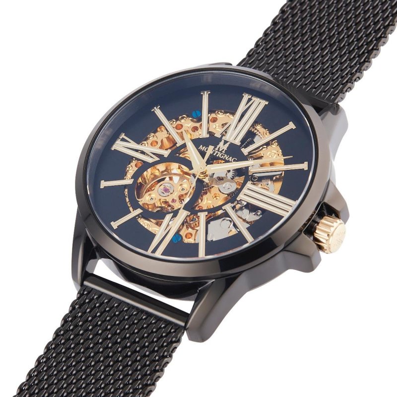 Montignac - Mow405 Automatico - Acciaio Nero - Quadrante Nero
