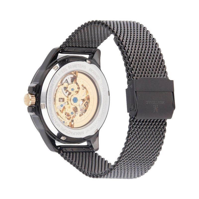 Montignac - Mow405 Automatico - Acciaio Nero - Quadrante Nero