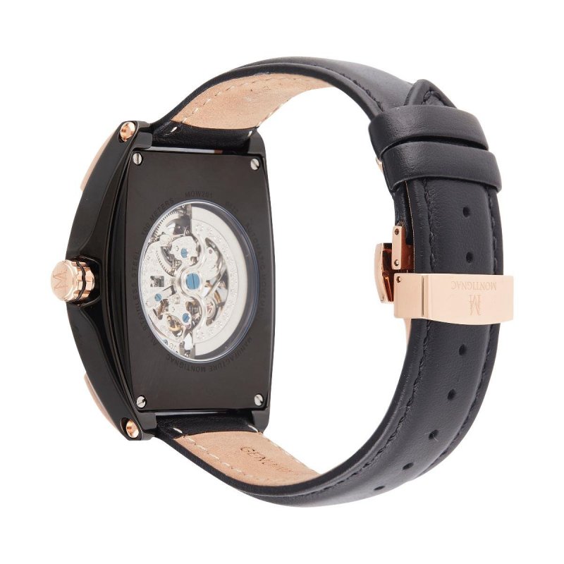 Montignac - Mow201 Automatico - Uomo - Acciaio Oro Rosa