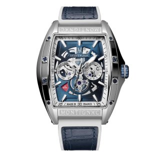 Montignac - Mow802 Uomo - Acciaio Inossidabile - Quadrante Blu