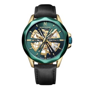 Montignac - Mow613 Automatico - Uomo - Quadrante Verde Oro