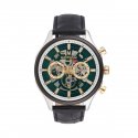 Montignac - Mow607 Uomo - Pelle Verde - Acciaio 42Mm
