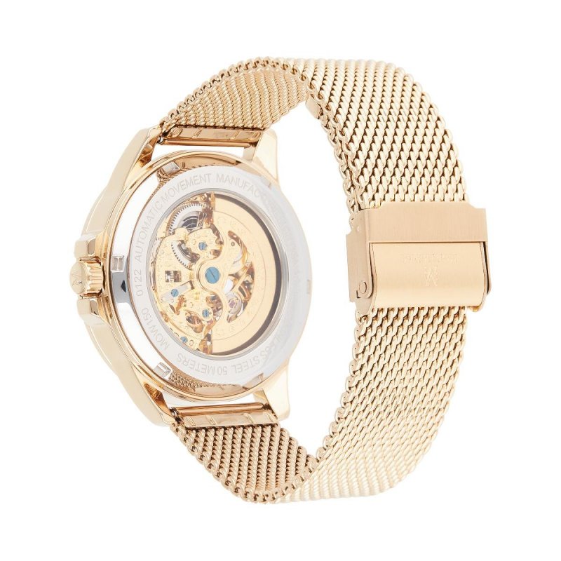 Montignac - Mow150 Automatico - Uomo - Cassa Oro - Quadrante Nero