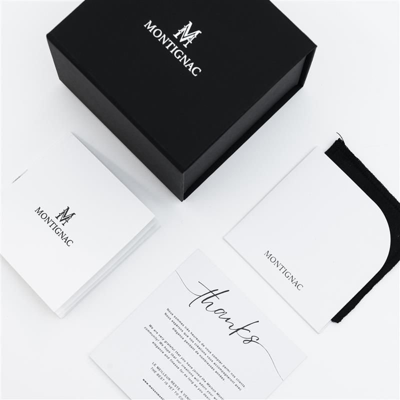 Montignac - Mow150 Automatico - Uomo - Cassa Oro - Quadrante Nero