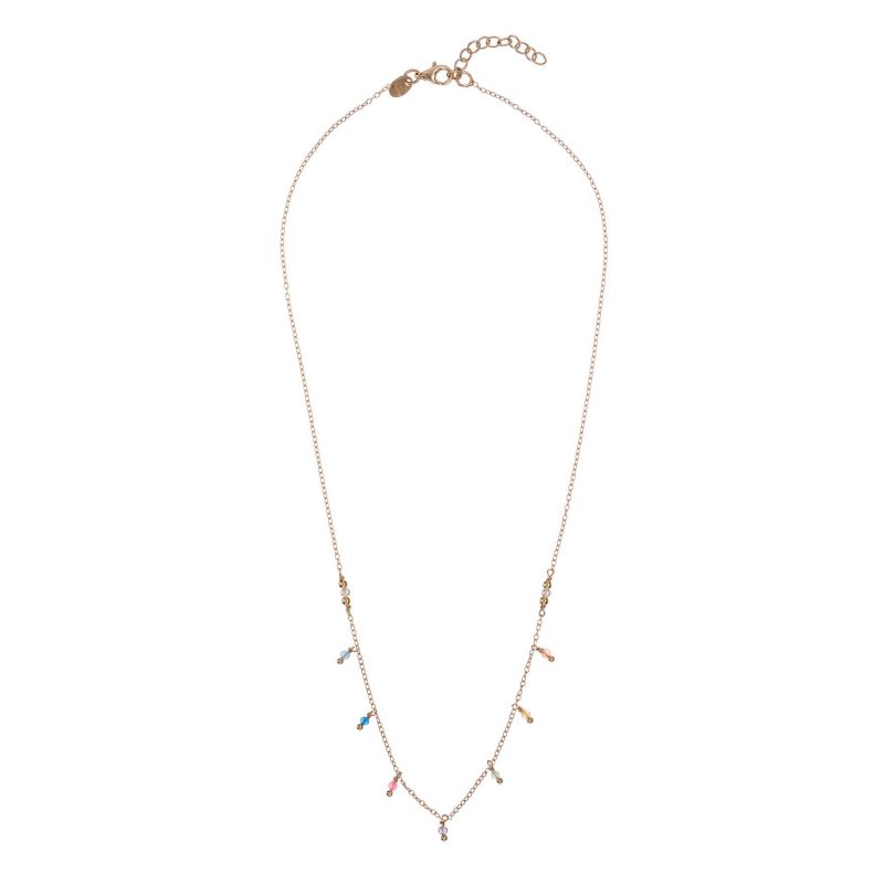 Alisia - Collana Mirage Oro - Pietre Arcobaleno - Design Raffinato