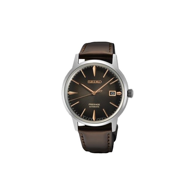 Seiko - Presage Cocktail Srpj17J1 - Automatico - Pelle Marrone