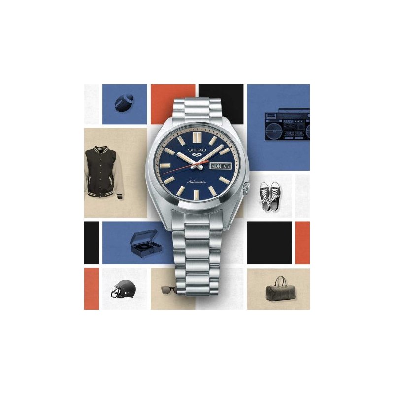 Seiko - Orologio 5 Sports Srpk87K1 - Automatico - Acciaio