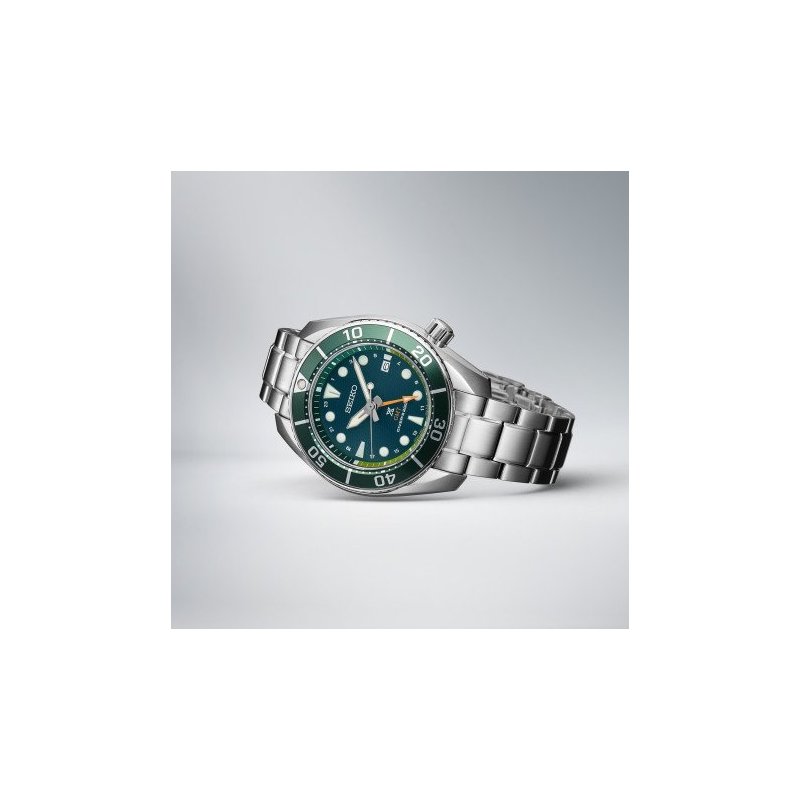 Seiko - Prospex Quarzo Solare Gmt - Acciaio - Verde