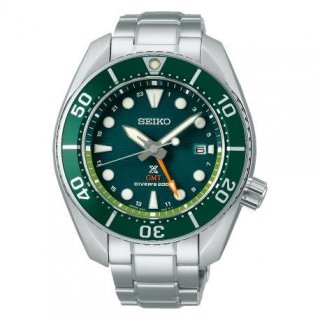 Seiko - Prospex Quarzo Solare Gmt - Acciaio - Verde