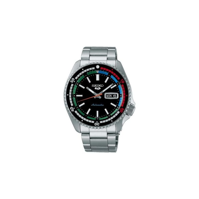 Seiko - Orologio 5 Sports Automatico - Acciaio Inossidabile - Nero