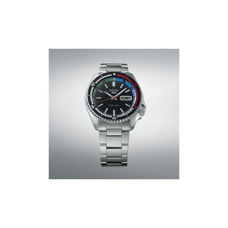 Seiko - Orologio 5 Sports Automatico - Acciaio Inossidabile - Nero