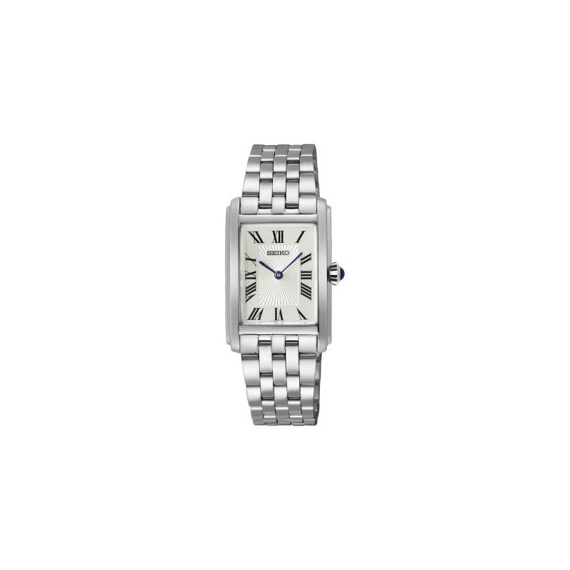 Seiko - Orologio Classic Quarzo 3 Sfere - Acciaio - Bianco