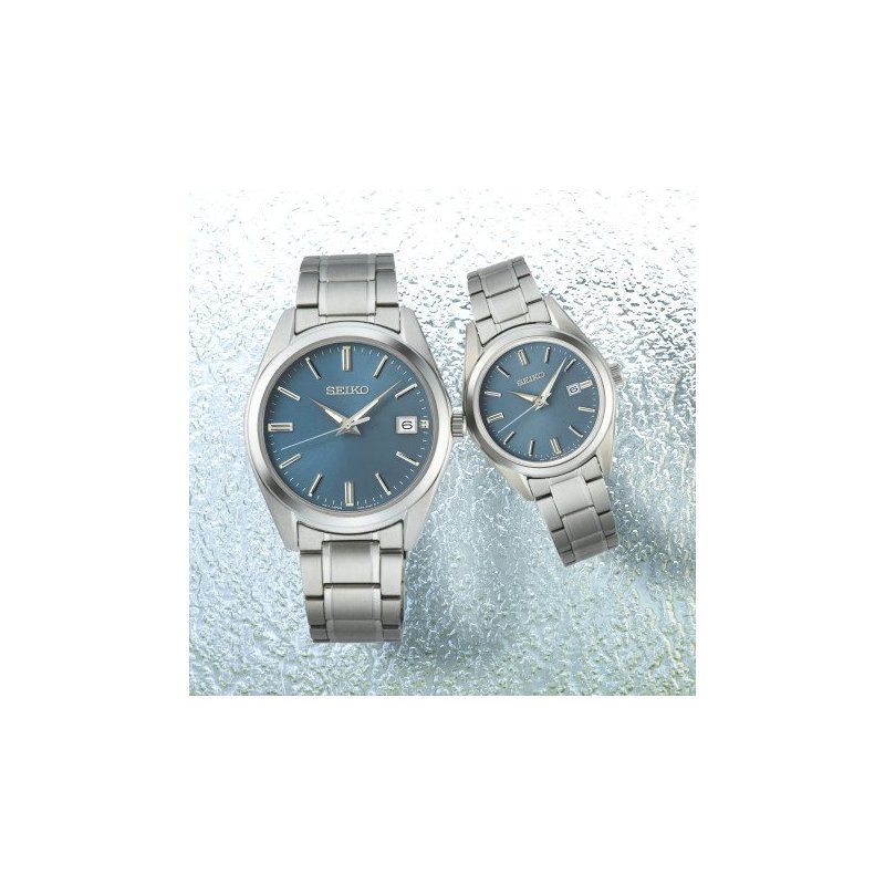 Seiko - Orologio Classic Quarzo - Acciaio - Quadrante Blu