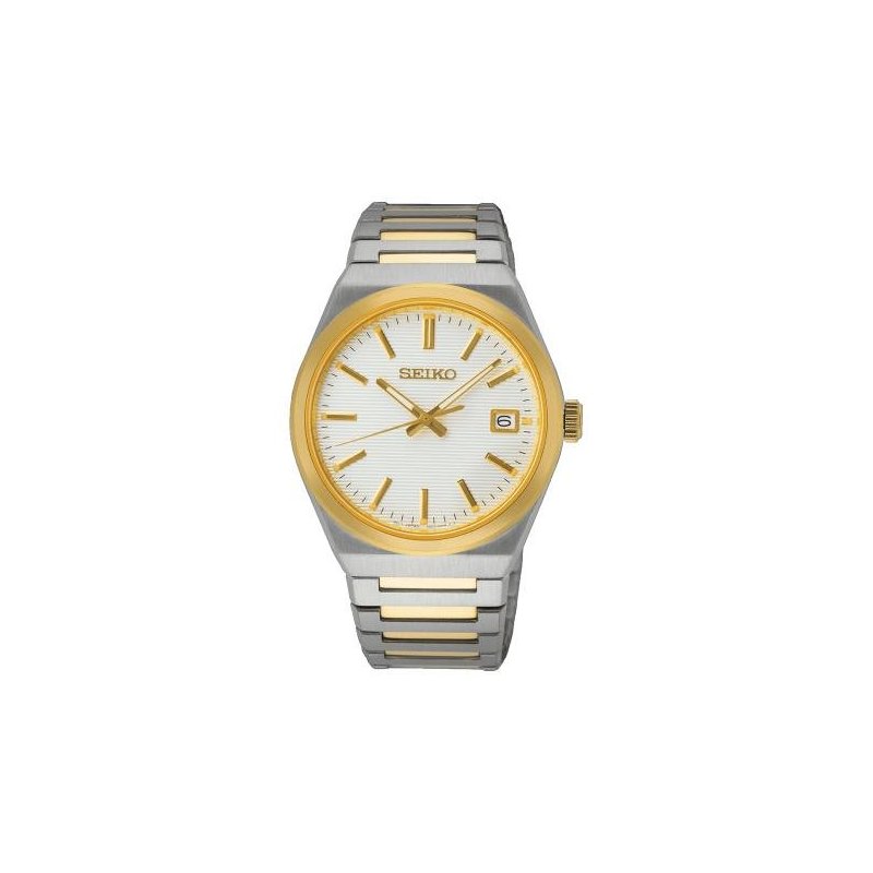 Seiko - Orologio Classic Quarzo - Acciaio Inossidabile - Bianco