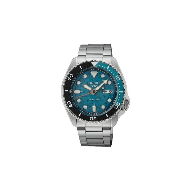 Seiko - Orologio Uomo Seiko 5 Automatico - Acciaio - Quadrante Blu