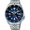 Seiko - Orologio 5 Sports Gmt - Automatico - Acciaio - Quadrante Blu
