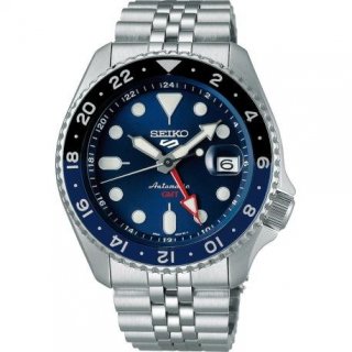 Seiko - Orologio 5 Sports Gmt - Automatico - Acciaio - Quadrante Blu