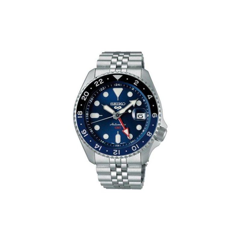 Seiko - Orologio 5 Sports Gmt - Automatico - Acciaio - Quadrante Blu