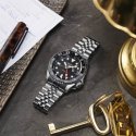 Seiko - Orologio 5 Sports Gmt Automatico - Acciaio - Quadrante Nero
