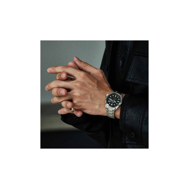 Seiko - Orologio 5 Sports Automatico - Acciaio - Quadrante Nero