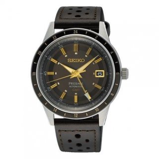 Seiko - Presage Style 60'S Gmt - Automatico - Quadrante Grigio