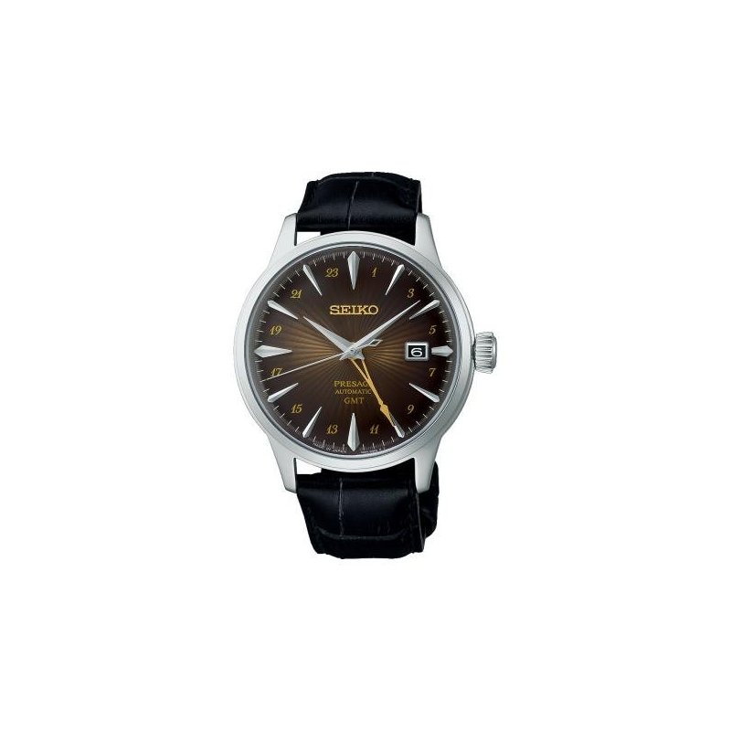 Seiko - Presage Cocktail Gmt - Automatico - Quadrante Marrone