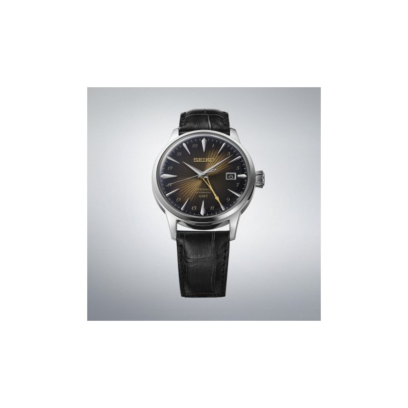 Seiko - Presage Cocktail Gmt - Automatico - Quadrante Marrone