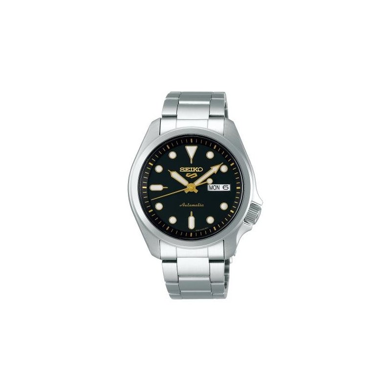 Seiko - Orologio 5 Sports Automatico - Acciaio - Quadrante Nero