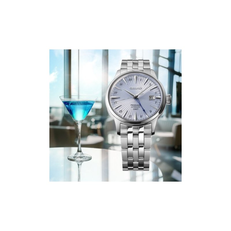 Seiko - Presage Cocktail Gmt - Automatico - Acciaio Inossidabile