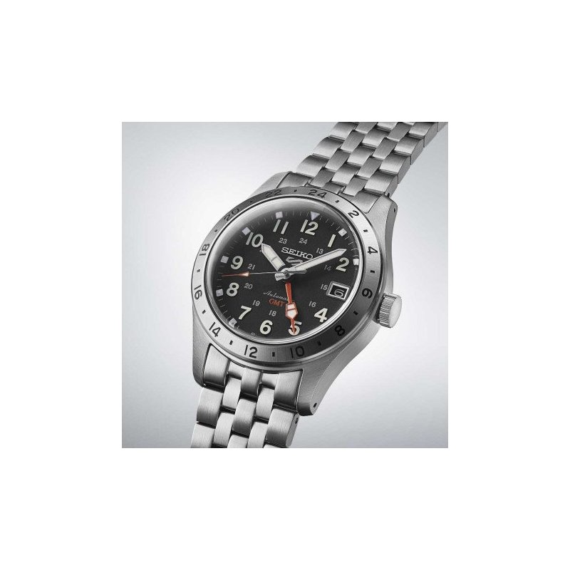 Seiko - Orologio 5 Sports Gmt - Automatico - Acciaio Inossidabile