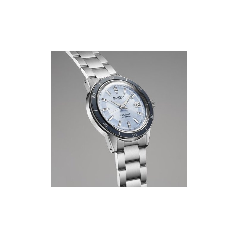 Seiko - Presage Style 60'S Automatico - Acciaio - Quadrante Azzurro