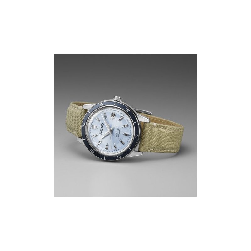 Seiko - Presage Style 60'S Automatico - Acciaio - Quadrante Azzurro
