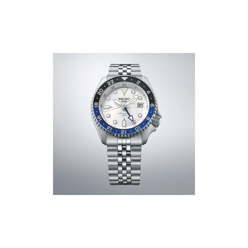 Seiko - Orologio 5 Sports Gmt - Automatico - Acciaio Inossidabile