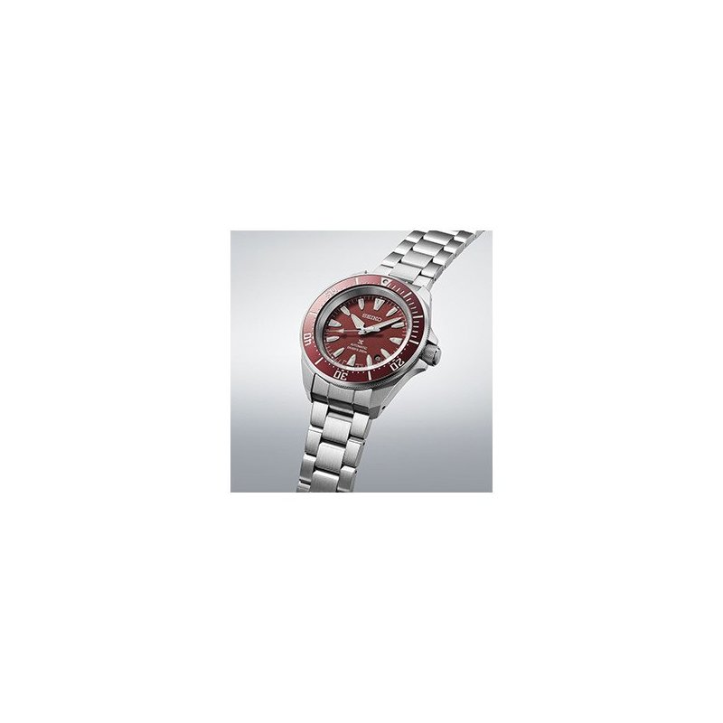 Seiko - Prospex Automatico Diver - Acciaio - Quadrante Rosso
