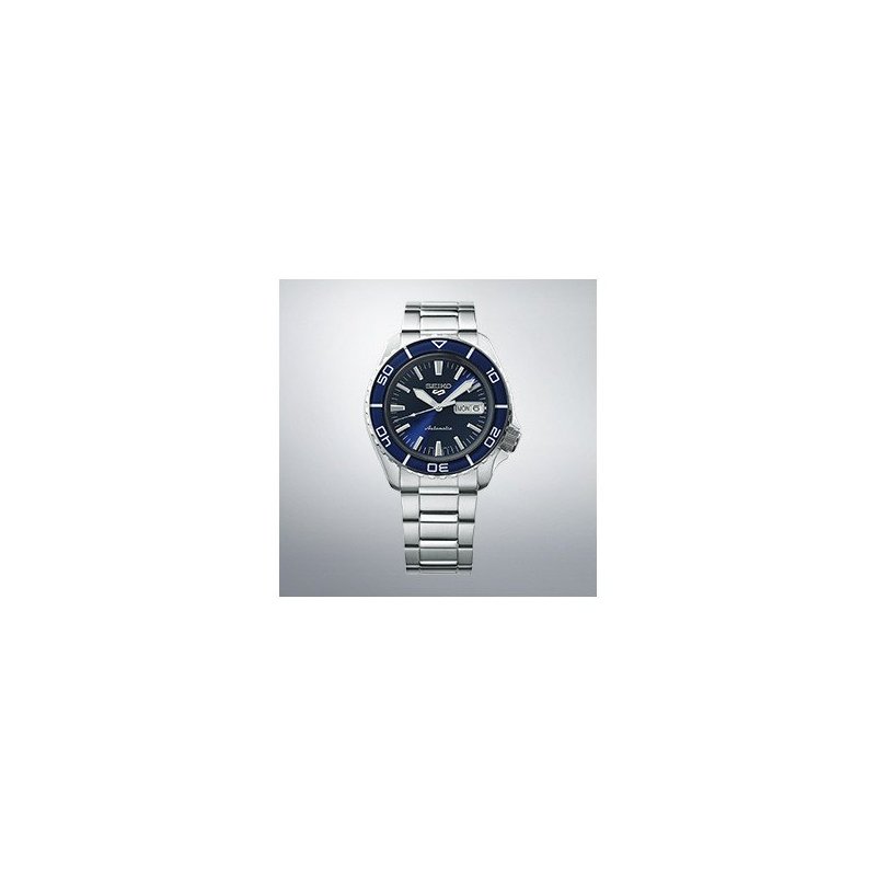 Seiko - Orologio 5 Sports Automatico - Acciaio - Blu Scuro