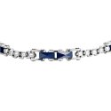 Luca Barra - Bracciale Uomo Acciaio - Ceramica Blu - Design Moderno