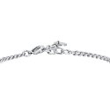 Luca Barra - Bracciale Uomo Acciaio - Croce - Zircone Nero