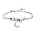Luca Barra - Bracciale Luna E Cristalli - Acciaio - Donna
