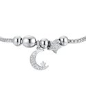 Luca Barra - Bracciale Luna E Cristalli - Acciaio - Donna